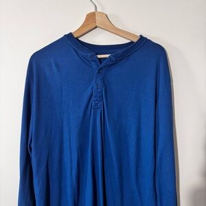 Jockey Royal Blue Henley Shirt | L